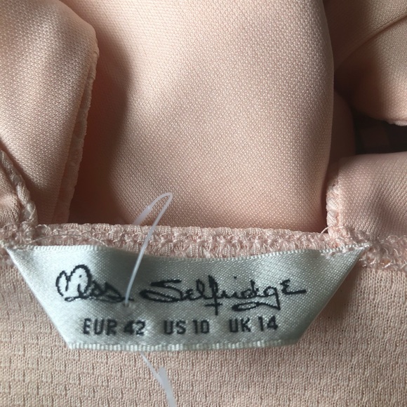 Miss Selfridge Pink Sleeveless Top Size 10 - Picture 5 of 6